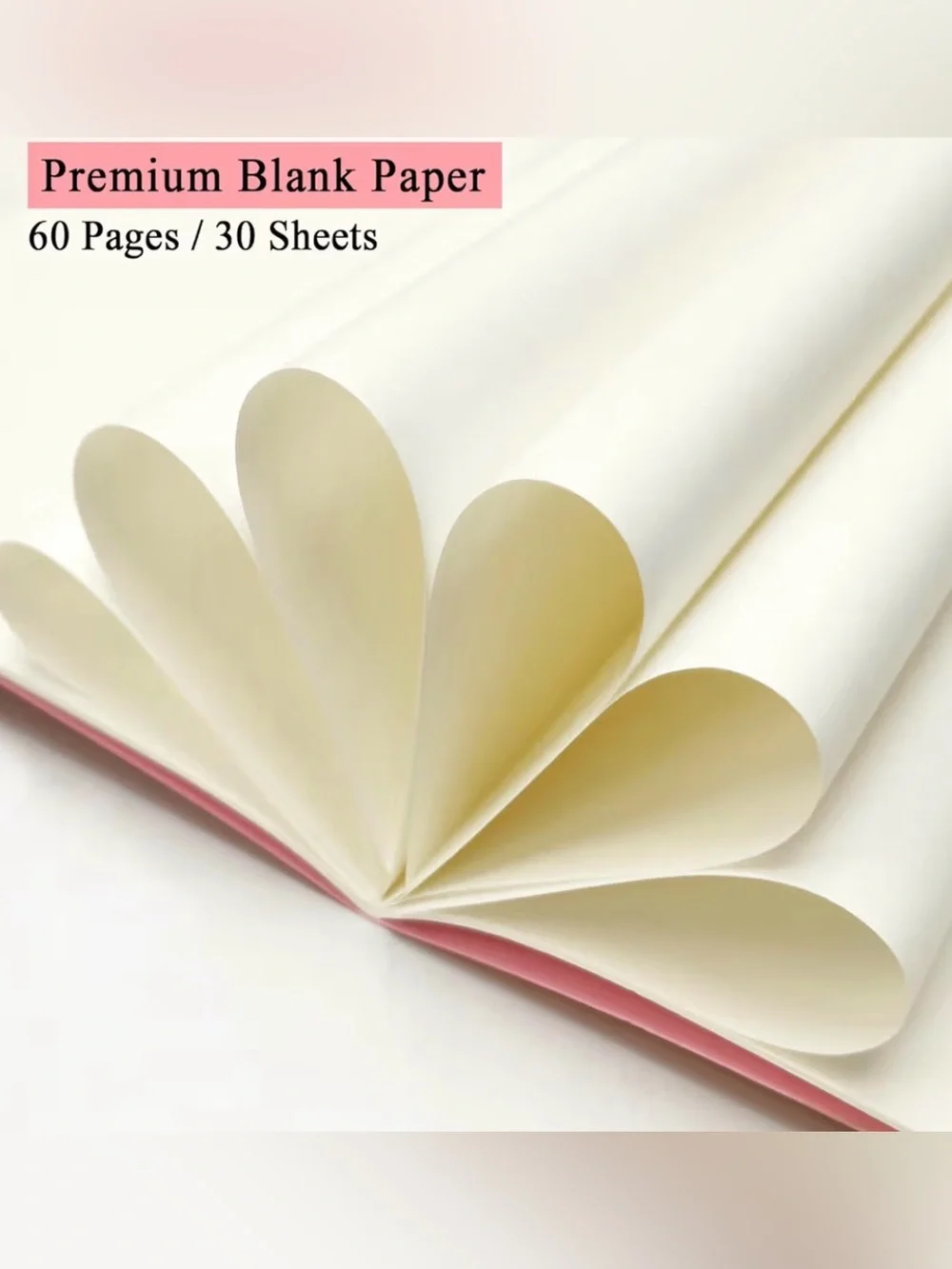 Blank sketchpads. Stitched seam NO Bleed Through. 9 Colors. 8.3” x 5.5”